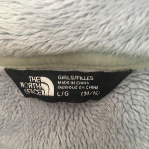 the North Face grey zipper jacket